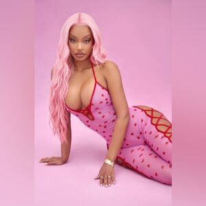 Kayla Heart Throb Mesh Bodystocking